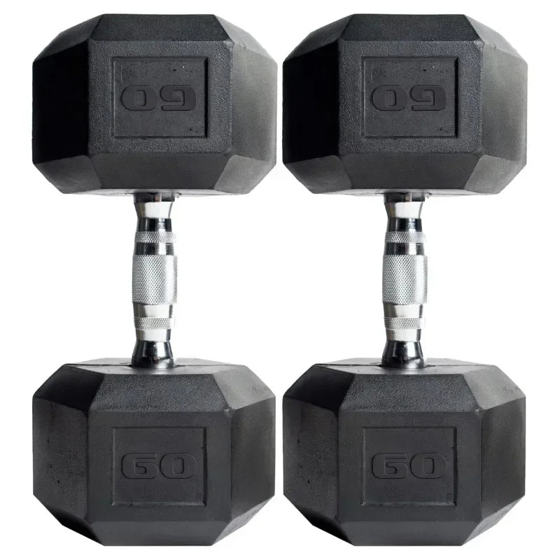 (2 pack) Barbell, 45lb Coated Hex Dumbbell, Single
