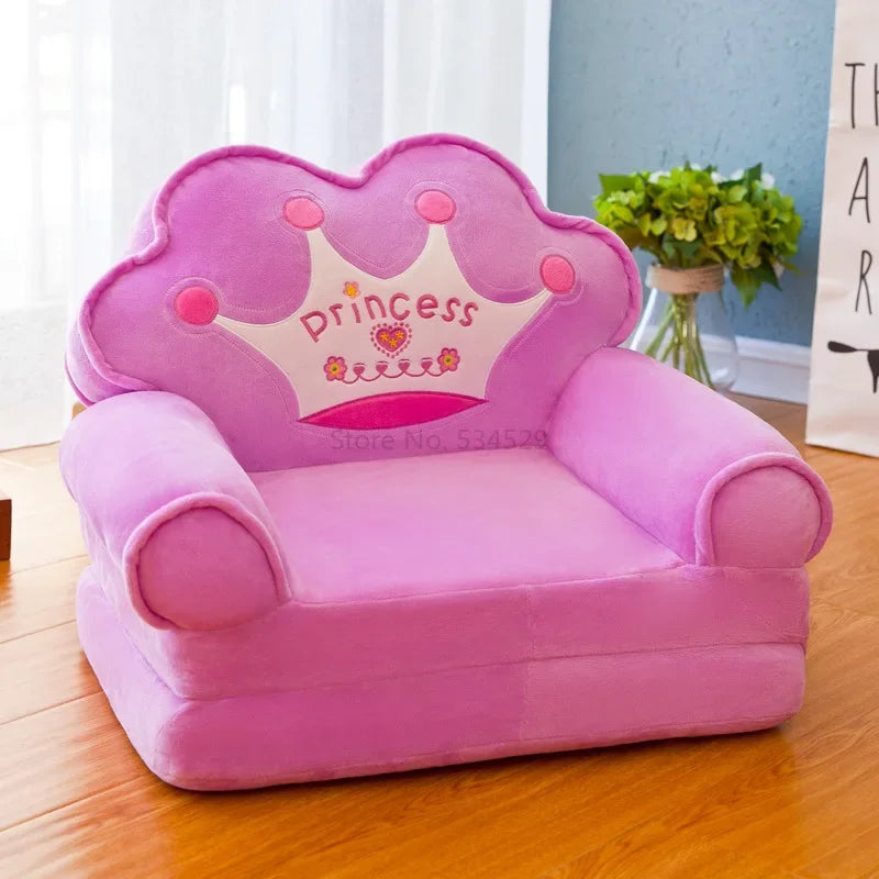 5%Disassembled Washed Kids Sofa Fashion Children Folding Cartoon Cute Baby Mini Sofas Kindergarten Babies Seat Furniture