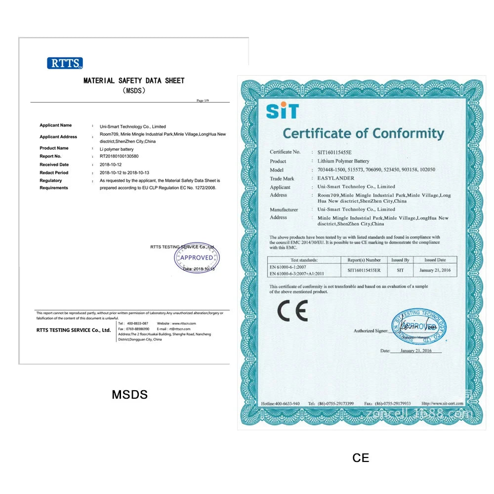 3 thread Free shipping 3.7V 500mAH 562438 PLIB polymer lithium ion battery for mp3 mp4 DVR Sho-me Combo 1 Shome combo A1