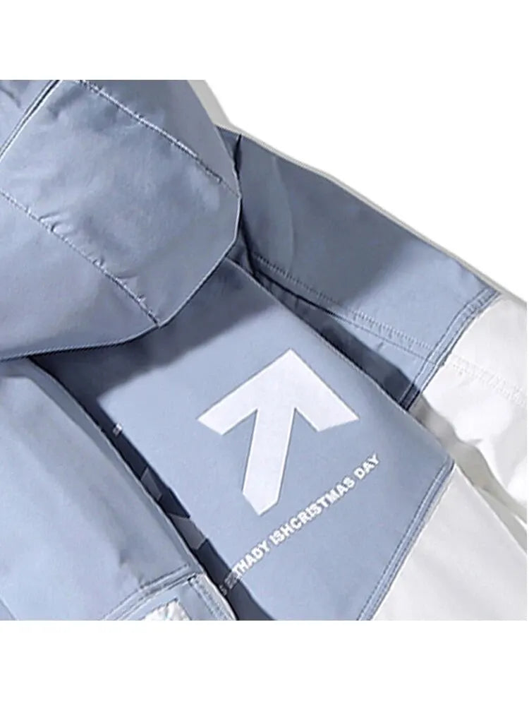 2024 Spring and Autumn New Men's Flight Jacket Casual High Street Hip Hop Top Fashion Vintage Loose Patchwork Shirt Coat