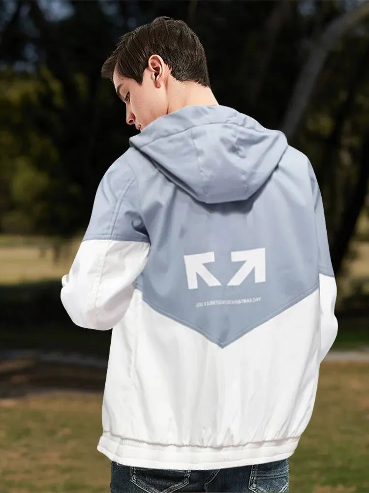 2024 Spring and Autumn New Men's Flight Jacket Casual High Street Hip Hop Top Fashion Vintage Loose Patchwork Shirt Coat