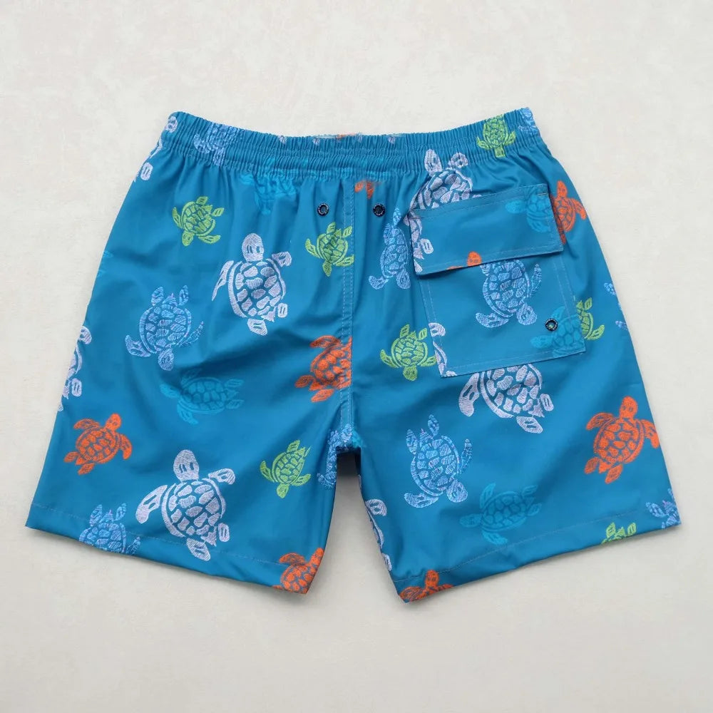 Wholesale Swimming Trunks for Men Cartoon Brand Turtle Beach Shorts Quick Dry Swimsuits Man Bermuda Masculina Men Clothing