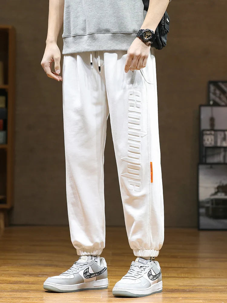 2022 New Men's Sweatpants Baggy Joggers Fashion Letter Hip Hop Streetwear Harem Pant Men Casual Cotton Loose Trousers 8XL