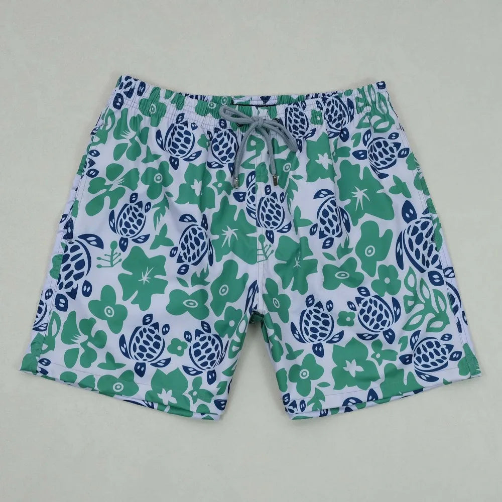 Wholesale Swimming Trunks for Men Cartoon Brand Turtle Beach Shorts Quick Dry Swimsuits Man Bermuda Masculina Men Clothing
