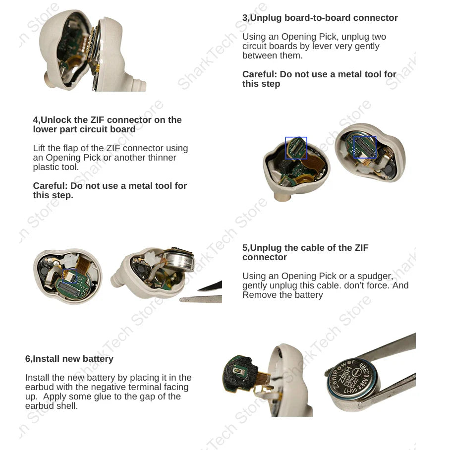 Original New ZeniPower Z55H 1254 3.85V for Sony WF-1000XM4 Earbuds Replacement Battery SetRepair Parts