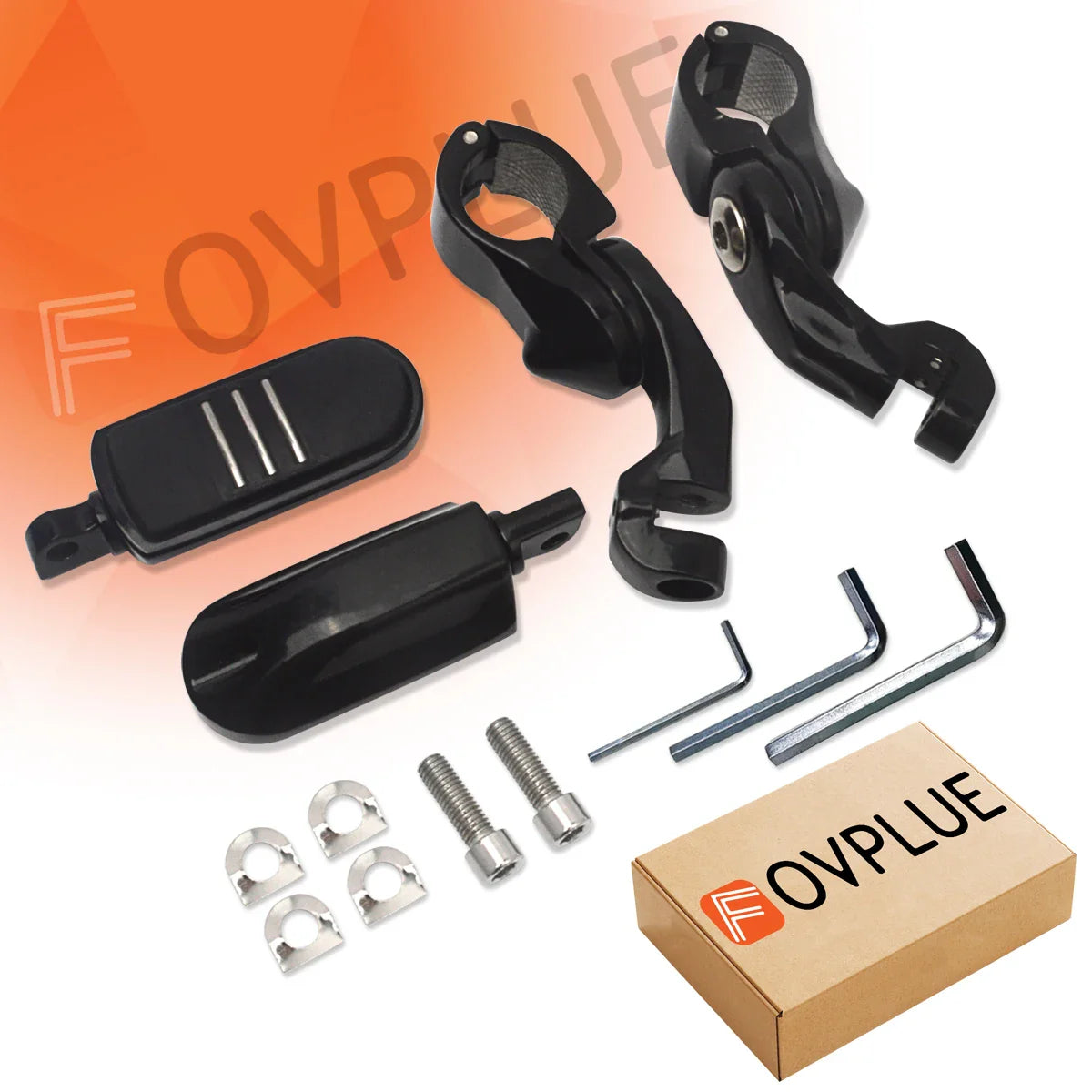 1.25" Highway Pegs Short Adjustable Footpeg for Harley Touring Road King Road Glide Electra Glide Street Glide Sportster Softail