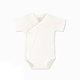 0-12M Baby White Rompers for Newborn Unisex Organic Cotton Short Sleeve One Piece Bodysuits for Kids Toddler Sleepwear Outfits