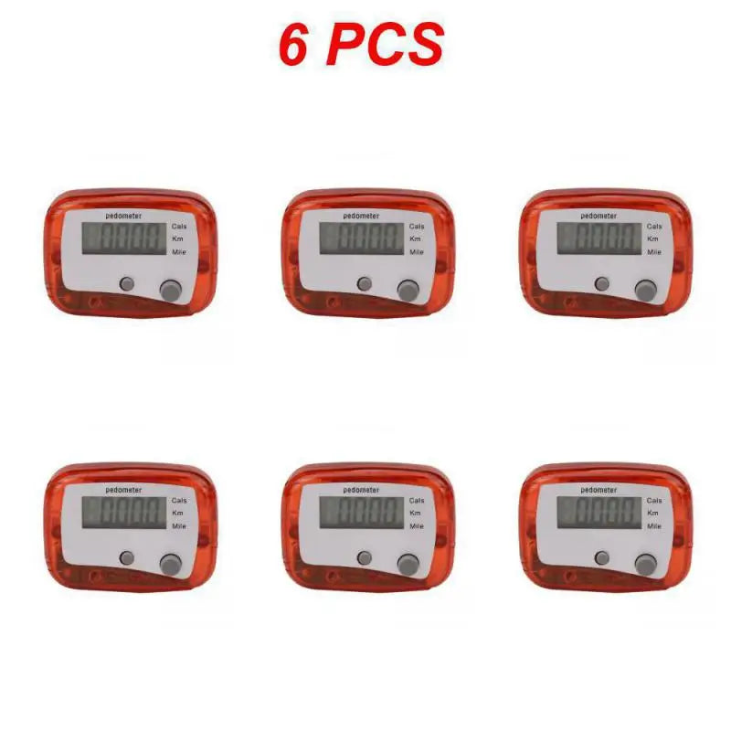 1~10PCS Pedometer Step Calorie Kilometer Counter Walking Design Digital Clip Run Pocket Mini Distance