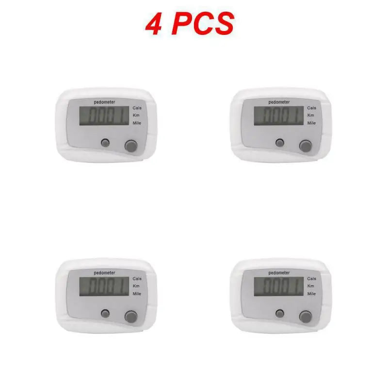 1~10PCS Pedometer Step Calorie Kilometer Counter Walking Design Digital Clip Run Pocket Mini Distance