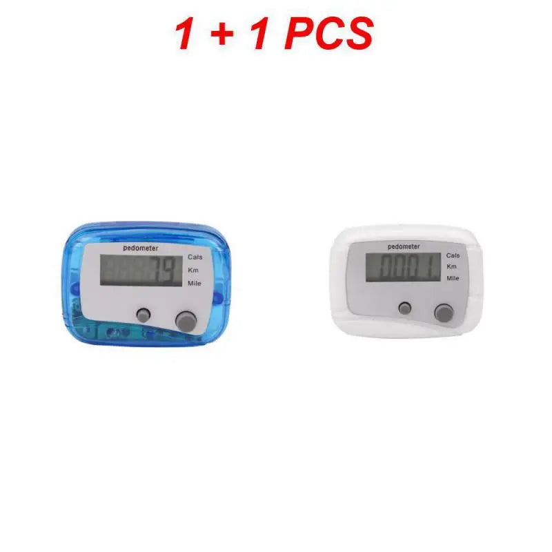 1~10PCS Pedometer Step Calorie Kilometer Counter Walking Design Digital Clip Run Pocket Mini Distance