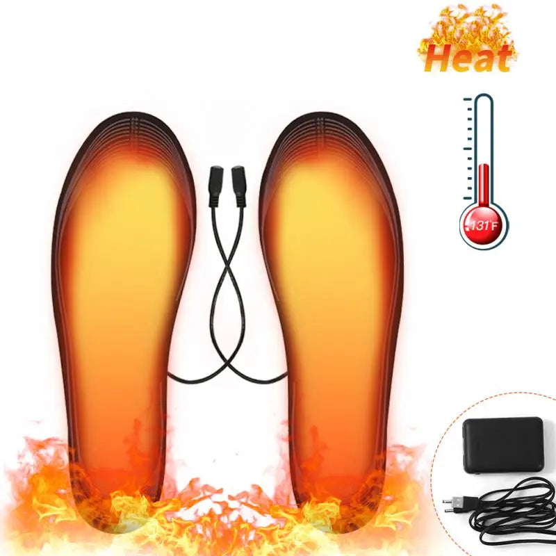 1~10PCS Shoe Insoles Foot Heater Heating Insoles Sneakers Height Increase Template Insole Hot Pack Electric Heated Insole