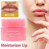 1/2/3 Korea Lip Mask Lip Sleep Mask Night Sleeping Lips Care Maintenance Moisturizing Lip Gloss Bleach Cream Lip Balm Strawberry