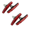 1/2/4/6/10 Pairs MTB Road Bicycle Silent Brake Pads Cycling V Brake Holder Pads Shoes Rubber Blocks Durable Cycling Accessories