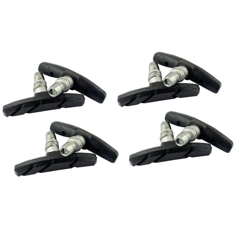 1/2/4/6/10 Pairs MTB Road Bicycle Silent Brake Pads Cycling V Brake Holder Pads Shoes Rubber Blocks Durable Cycling Accessories