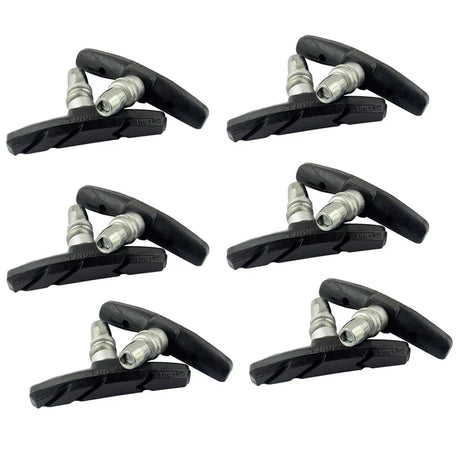 1/2/4/6/10 Pairs MTB Road Bicycle Silent Brake Pads Cycling V Brake Holder Pads Shoes Rubber Blocks Durable Cycling Accessories