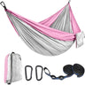 1-2 Person Color Matching Portable Outdoor Camping Hammock With Nylon High Strength Parachute Fabric Hanging Bed 270*140cm