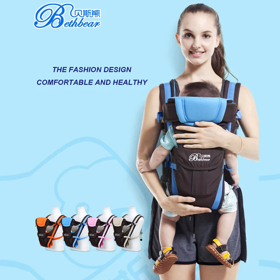 1-31 M Baby Carrier Infant Sling Backpack Carrier Front Carry 4 in 1 popular Baby Carrier Wrap Breathable Baby Kangaroo Pouch