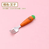 1/3PCS Baby Feeding Utensils Cartoon Fork Spoon Child Cutlery Set Kid Tableware Kitchen Gadgets Cake Vegetable Fork Teaspoon