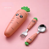 1/3PCS Baby Feeding Utensils Cartoon Fork Spoon Child Cutlery Set Kid Tableware Kitchen Gadgets Cake Vegetable Fork Teaspoon