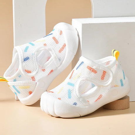 1-4T Baby Sandals Summer Breathable Air Mesh Unisex Kids Casual Shoes Anti-slip Soft Sole First Walkers Infant Lightweight Shoes