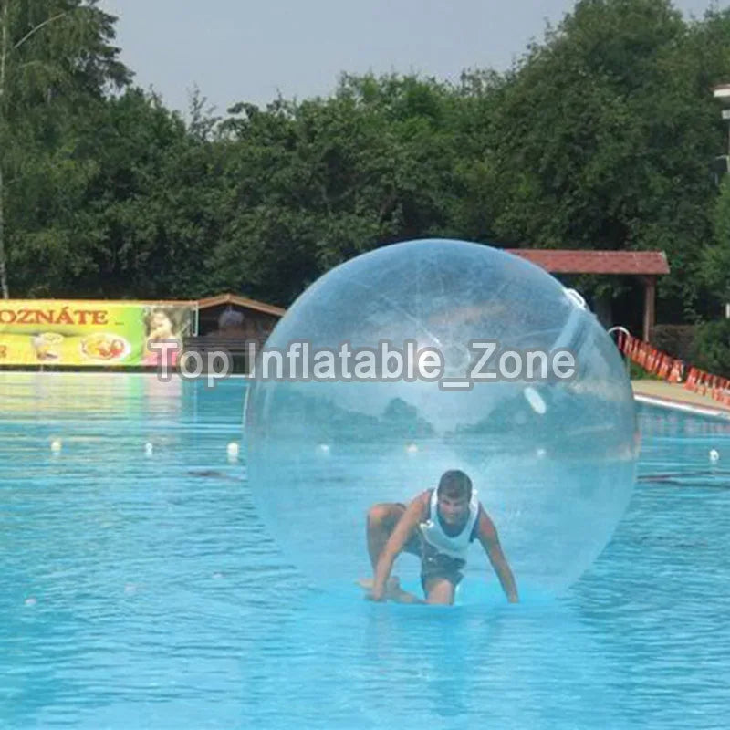 1.5M Inflatable Water Walking Ball For Water Park 2M Dia Water Zorb Ball Bubble Suit Transparent Water Balloon For Pool Game