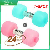 1~8PCS 1kg Gym Weight Loss Exercise Equipment Women Comprehensive Home Fitness Water Dumbbells for Fitness Aquatic Barbell