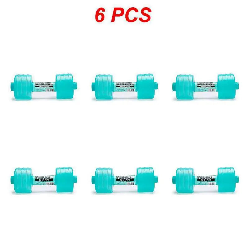 1~8PCS 1kg Gym Weight Loss Exercise Equipment Women Comprehensive Home Fitness Water Dumbbells for Fitness Aquatic Barbell