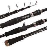 1.8m 2.1m 2.4m 2.7m 3.0m Protable Telescopic Spinning/Casting Fishing Rod Ultralight Carbon Fiber Travel Rod