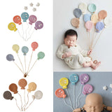 1-9 Pcs Baby Wool Felt Balloon/Cloud Decorations Newborn Photography Props Infant Photo Shooting Accessories