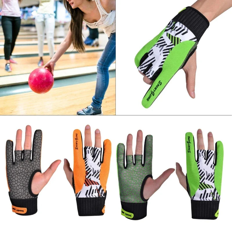 1 Pair Bowling Accessories Bowling Gloves Bowling Gloves Right Hand Bowling Gloves for Wristband Anti-slip Sports Gloves 24BD