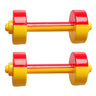 1 Pair Children Dumbbell Toy Plastic Dumbbell Toy Fitness Weight Lifting Dumbbell Gymnastic Equipment Props Early Toys For Kids