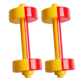 1 Pair Children Dumbbell Toy Plastic Dumbbell Toy Fitness Weight Lifting Dumbbell Gymnastic Equipment Props Early Toys For Kids