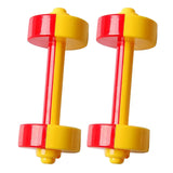 1 Pair Children Dumbbell Toy Plastic Dumbbell Toy Fitness Weight Lifting Dumbbell Gymnastic Equipment Props Early Toys For Kids