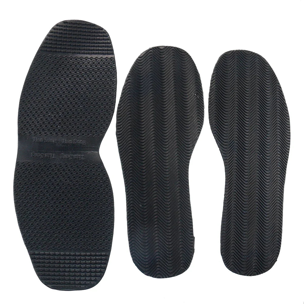 1 Pair DIY Rubber Insoles Repair Shoes Anti-slip Tire Grain Wave Pattern Repair Shoes Outsole Stick on Soles Pads Camping Hiking