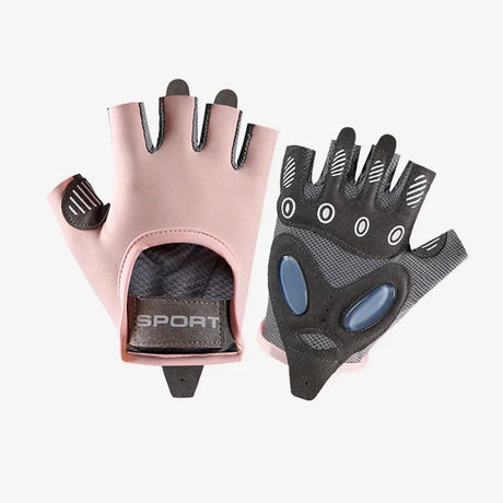 1 Pair Gym Body Building Training Fitness Gloves Sports Weight Lifting Exercise Slip-Resistant Gloves for Women Men Yoga Gloves