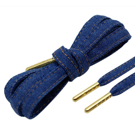 1 Pair of Fashion Denim Style Shoes with Strap Flat Decorative Cord Promotional Gift 3 Colors High Quality Durable Shoelaces