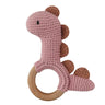 1 Pc Baby Wooden Rattle Toy Crochet Animal Dinosaur Baby Teether Gym Music Rattle Ring Toys Newborn Pram Stroller Toy Baby Stuff