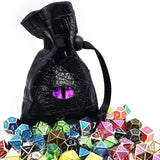 10*15cm Drawstring Dice Bag PU Leather DND Dice Pouch Tarots Oracle Cards Storage Bag Gift Coins Jewelry Accessories Dice Bag