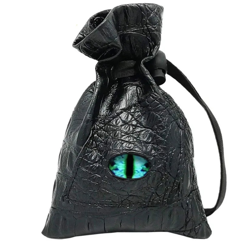 10*15cm Drawstring Dice Bag PU Leather DND Dice Pouch Tarots Oracle Cards Storage Bag Gift Coins Jewelry Accessories Dice Bag