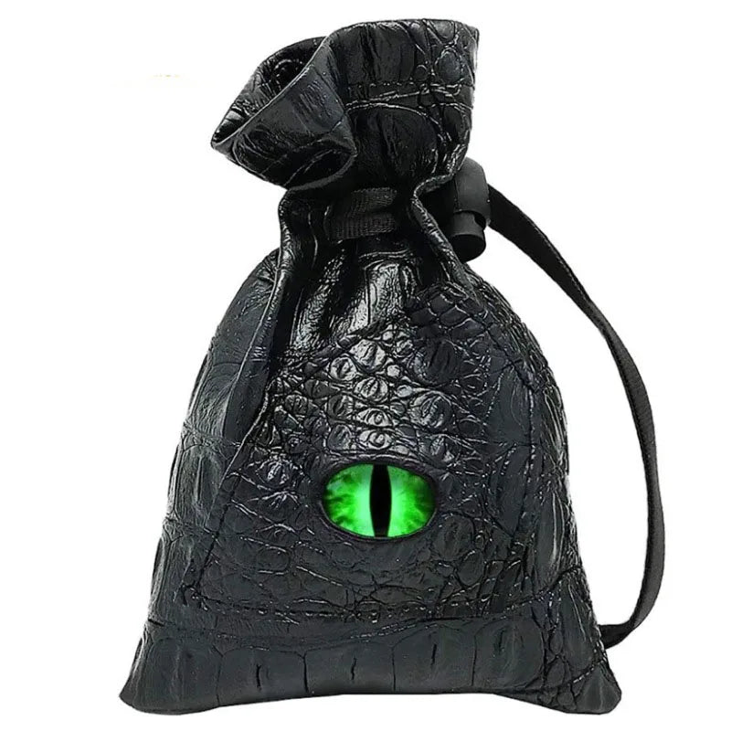 10*15cm Drawstring Dice Bag PU Leather DND Dice Pouch Tarots Oracle Cards Storage Bag Gift Coins Jewelry Accessories Dice Bag