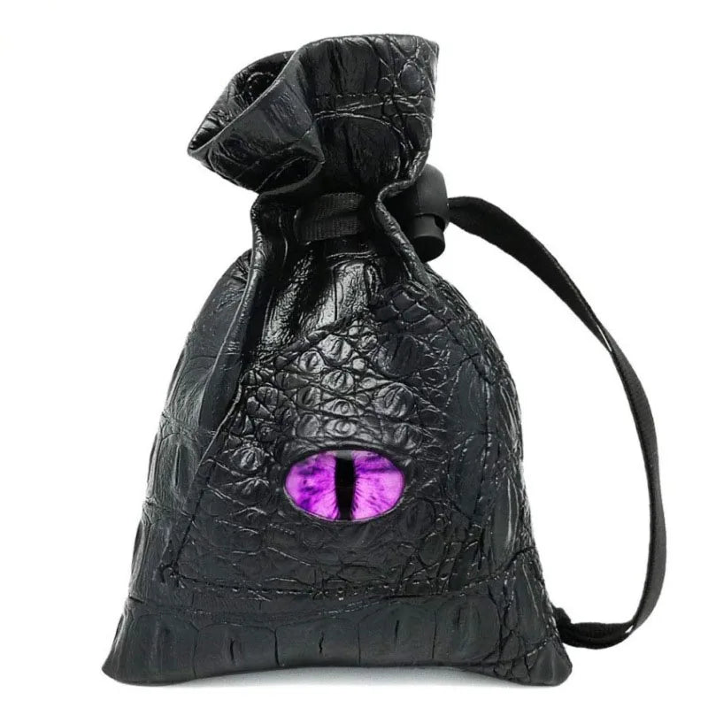 10*15cm Drawstring Dice Bag PU Leather DND Dice Pouch Tarots Oracle Cards Storage Bag Gift Coins Jewelry Accessories Dice Bag