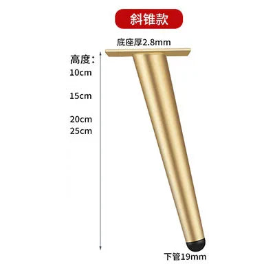 10-25cm Straight Legs Metal Furniture Feet Sofa Supporting Leg for Bed Table Chair Desk Cabinet Dresser Furniture Hardware Parts