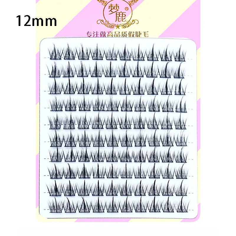 10 Pairs Fairy False Eyelashes Little Devil Individual Lashes Extension Heat Bonded Cluster Lashes Naturally lash Makeup Tools