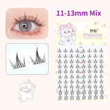 10 Pairs Fairy False Eyelashes Little Devil Individual Lashes Extension Heat Bonded Cluster Lashes Naturally lash Makeup Tools