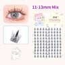 10 Pairs Fairy False Eyelashes Little Devil Individual Lashes Extension Heat Bonded Cluster Lashes Naturally lash Makeup Tools