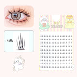 10 Pairs Fairy False Eyelashes Little Devil Individual Lashes Extension Heat Bonded Cluster Lashes Naturally lash Makeup Tools