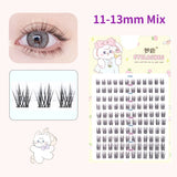 10 Pairs Fairy False Eyelashes Little Devil Individual Lashes Extension Heat Bonded Cluster Lashes Naturally lash Makeup Tools