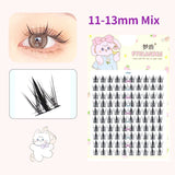 10 Pairs Fairy False Eyelashes Little Devil Individual Lashes Extension Heat Bonded Cluster Lashes Naturally lash Makeup Tools