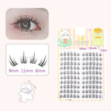 10 Pairs Fairy False Eyelashes Little Devil Individual Lashes Extension Heat Bonded Cluster Lashes Naturally lash Makeup Tools