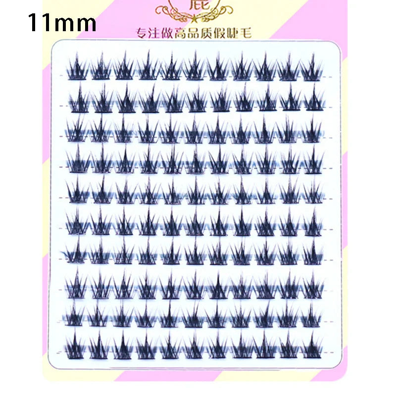 10 Pairs Fairy False Eyelashes Little Devil Individual Lashes Extension Heat Bonded Cluster Lashes Naturally lash Makeup Tools